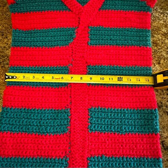 Ugly Christmas Sweater Dress 🎄 🤶 Handmade crocheted dress (see Measurements) - Picture 11 of 11